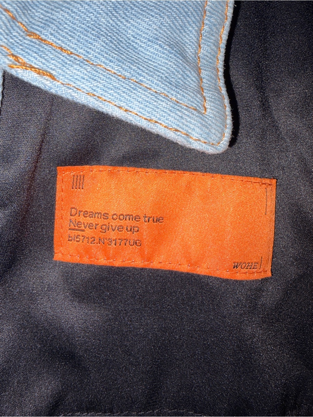 Colorblock Denim Mini Dress - Picture 4 of 5